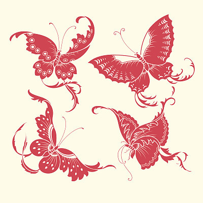 Butterfly patterns of China style