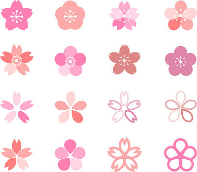 Icon of cherry blossom