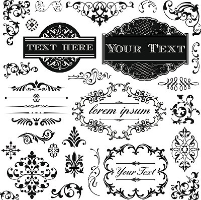 Retro Ornament Set