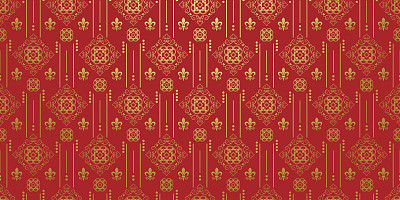 Red background. Chinese and Japanese style
