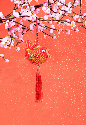 chinese traditional knot,calligraphy fu mean good bless,2016 is