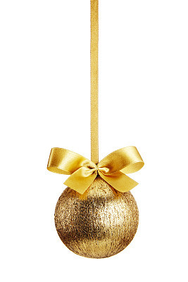 Gold Christmas ball