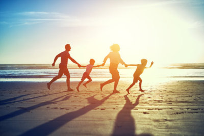 Hand in hand across the sand