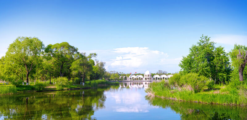 日光,湖,水,天空,哈尔滨,纯净,夏天,沼泽,完美,旅游预览效果