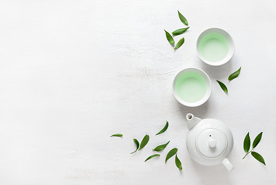Tea concept, view from above