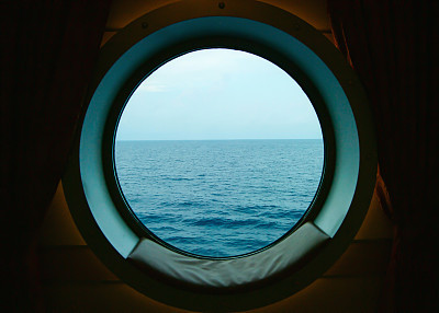 Porthole on ship