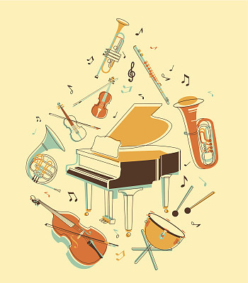 Set of musical instruments