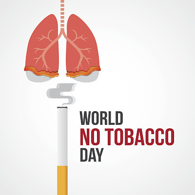 World No Tobacco Day Vector Illustration