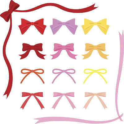 Set of ribbons