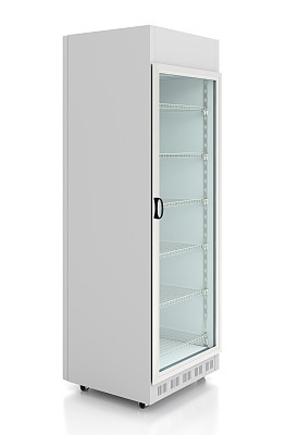 Empty display refrigerator