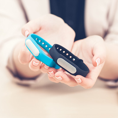 fitness tracker smart bracelets hands technology