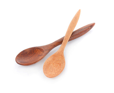 Spoonwooden isolated on white background