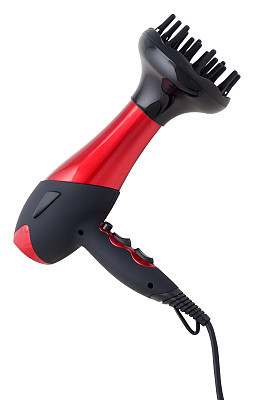 Hair dryer with diffuser and clipping-path