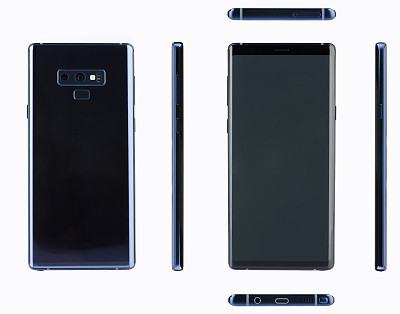 Mockup of new modern smartphone with buttons