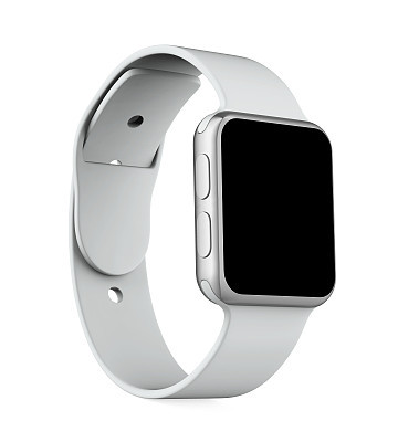 White Smart Watch Isolated