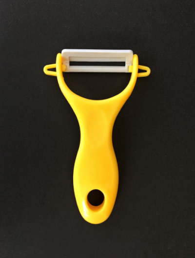 A plastic peeler