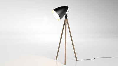 Floor Lamp isolated on white background