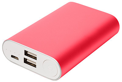 Pink powerbank for tablet
