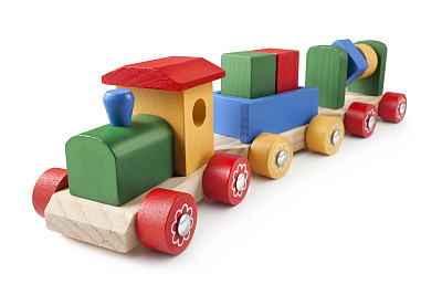 Wooden toy train