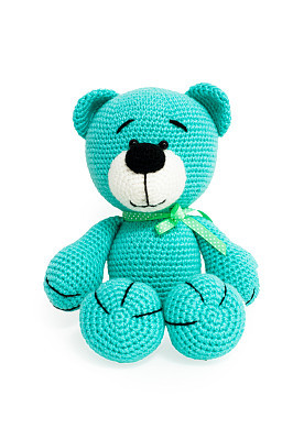 Knitted toy - bear.