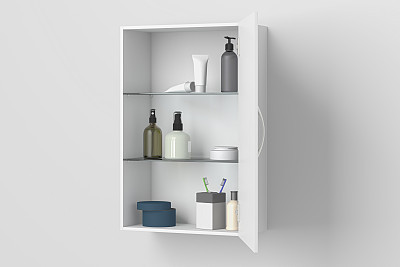 Bathroom cabinet isolated
