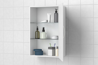Bathroom cabinet isolated