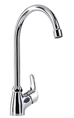 The water tap, faucet for the bathroom and kitchen mixer,