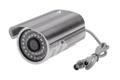 External security surveillance camera with night vision LED backlight