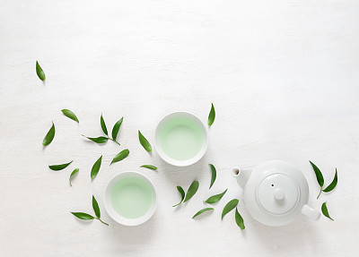 Tea concept, view from above