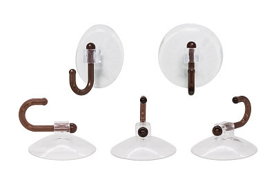 Suction cup on white background with clipping path.