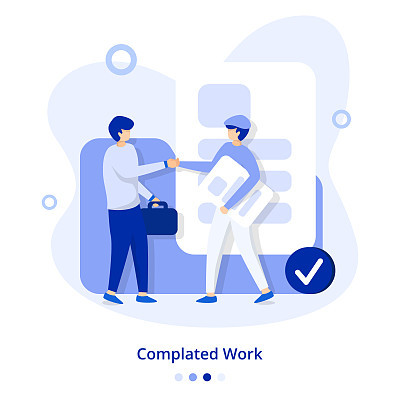 Flat Illustration Completed Work