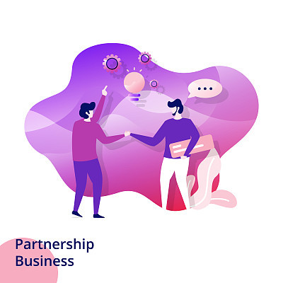 Web design page templates for Partnership Business
