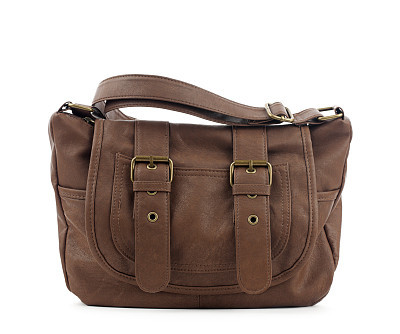 Brown Leather Purse Isolated
