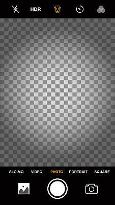Smartphone camera viewfinder template. Camera recording. Vector illustration