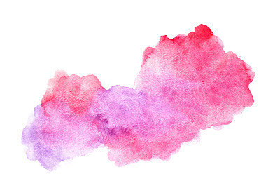 Abstract watercolor on white background, Watercolor splashing on the paper, Abstract painted illustration design decoration backgrounds banners