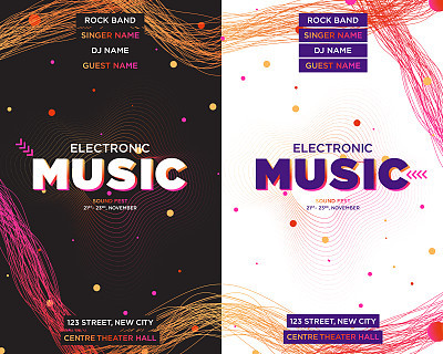 Colorful Music Covers Template