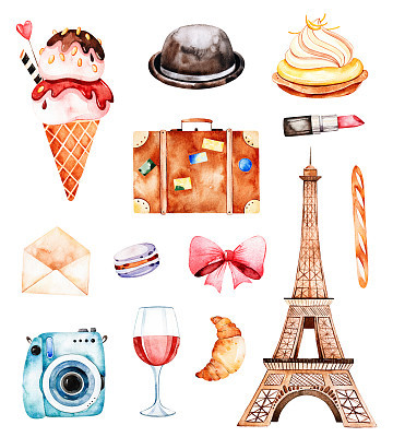Lovely summer collection with Eiffel tower