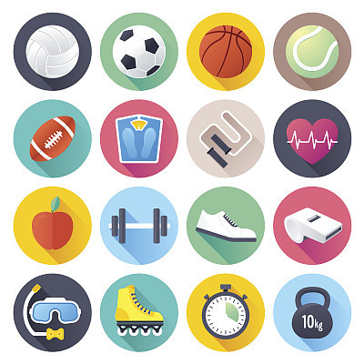Flat Sports Icons