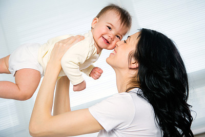 Mother with baby