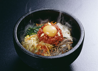 Stone baked bibimbap