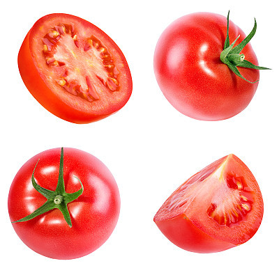 tomato isolated on white