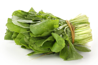 Baby Bok Choy, Green vegetables, Rapeseed   isolated on white  background