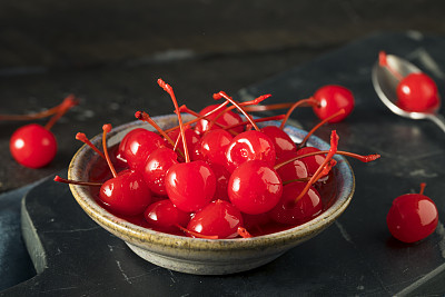 Sweet Red Maraschino Cherries