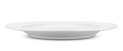 Simple white circular plate