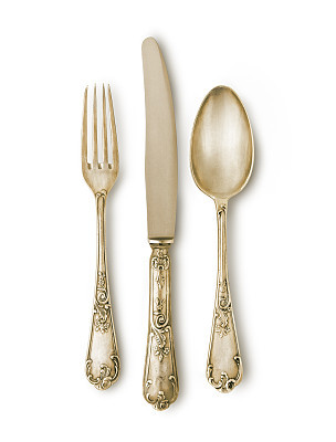 Ancient golden cutlery