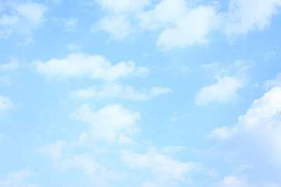Light blue spring sky