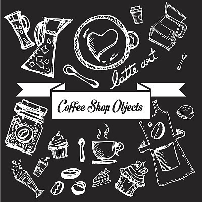 coffee shop objects line B