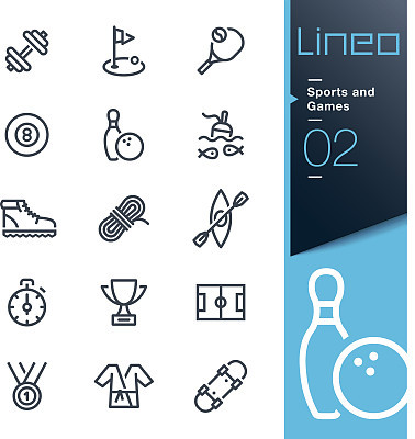 Lineo - Sports and Games line icons