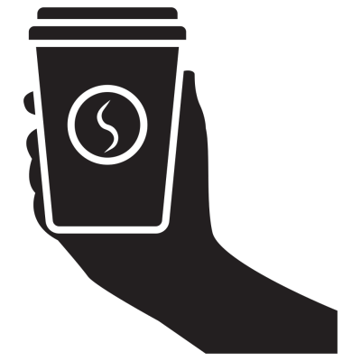 Holding Coffee Cup