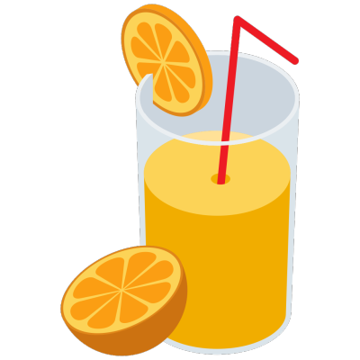 Orange Juice Glass